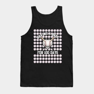 Baseball Having A Ball For 100 Days Of School Funny Gift Shirt Tank Top